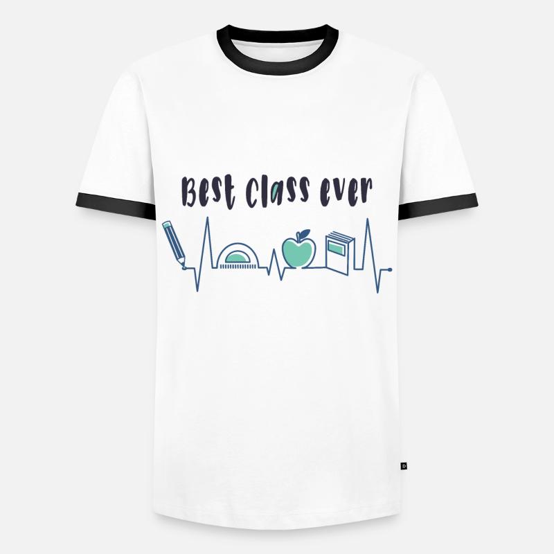 Best class ever - Men's Ringer Shirt - white/black