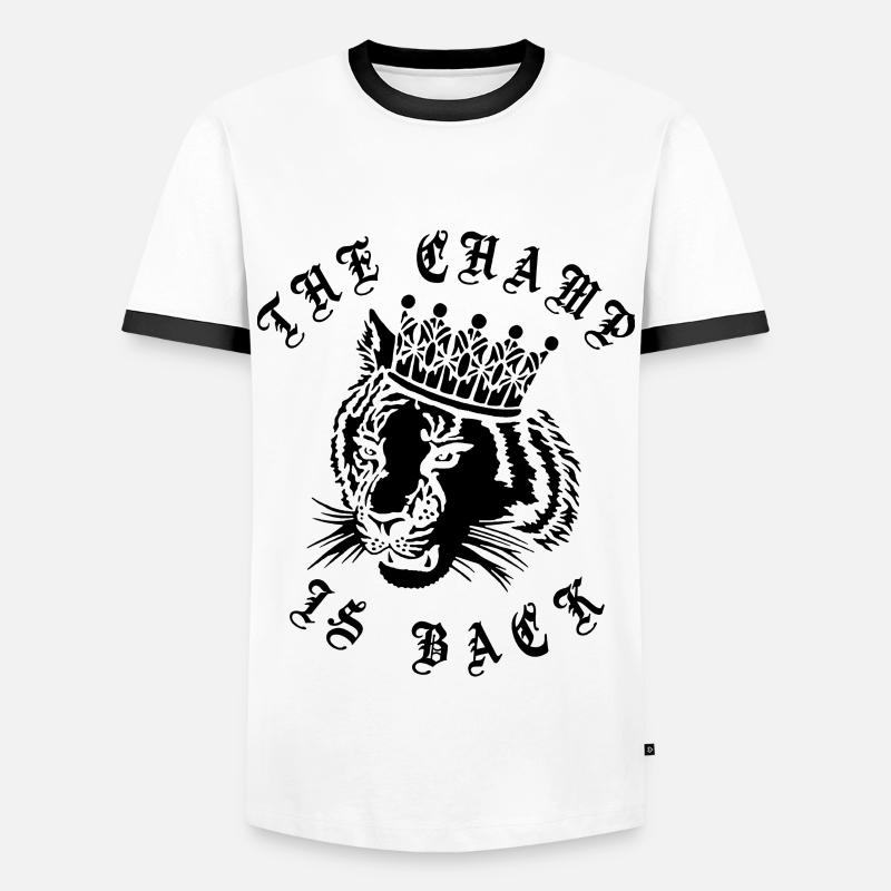 CONOR MCGREGOR - Men's Ringer Shirt - white/black