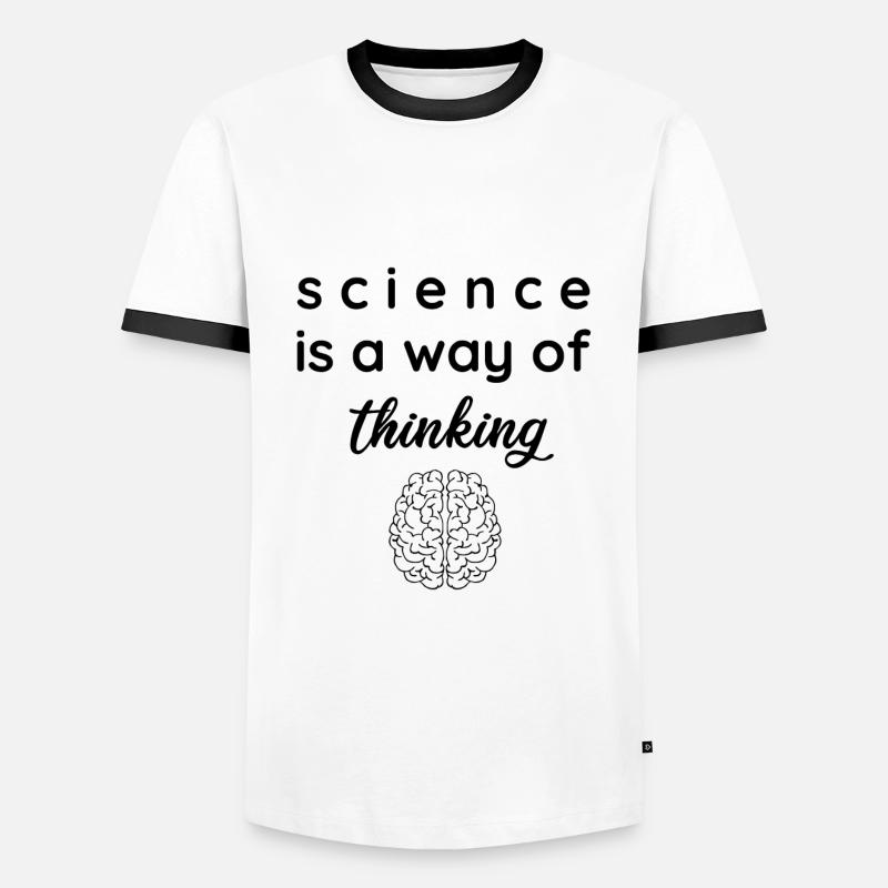 Science - Men's Ringer Shirt - white/black