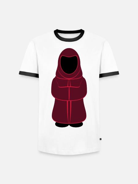 magicien - T-shirt contrasté Homme - blanc/noir