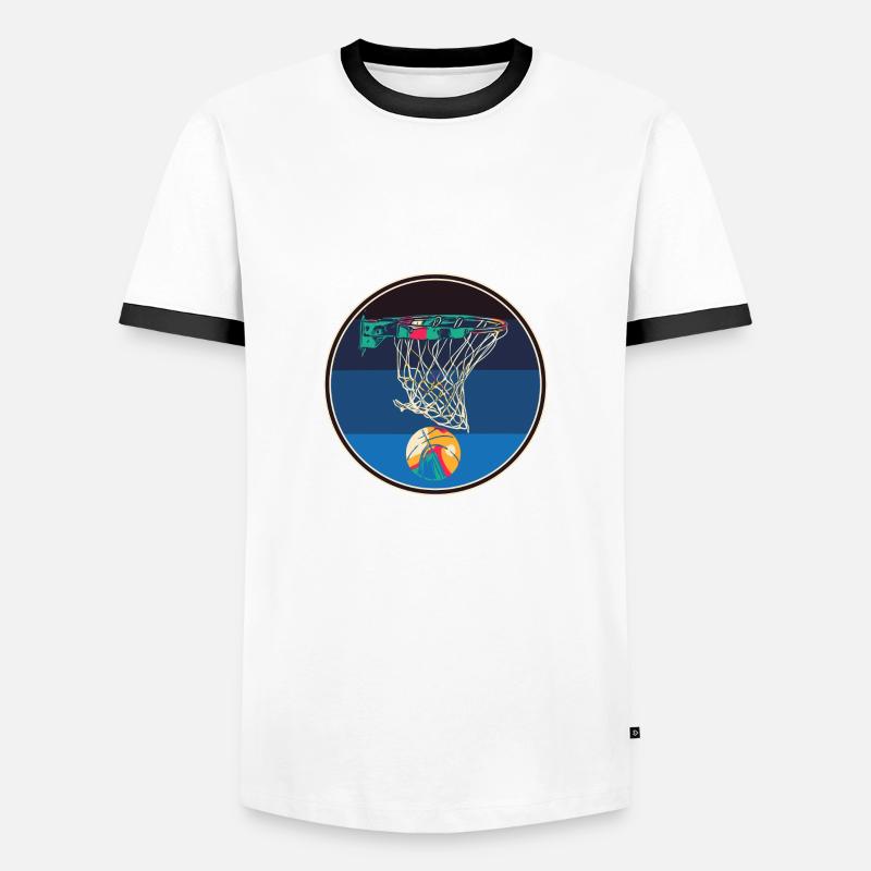 bb7 2 - Men's Ringer Shirt - white/black