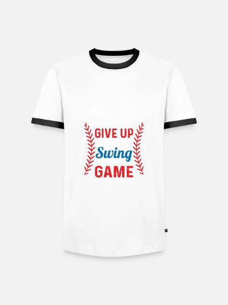 Baseball game - Men's Ringer Shirt - white/black