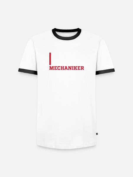 KFZ Mechaniker Grandmaster - Männer Kontrast-T-Shirt - Weiß/Schwarz