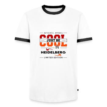 Heidelberg Meine Stadt Cool I Love Reise Tour - Männer Kontrast-T-Shirt - Weiß/Schwarz - Vorne - AI Model Female 172 light (172cm) & AI Model Male 178 dark (178cm)
