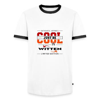 Witten Meine Stadt Cool I Love Reise Tour - Männer Kontrast-T-Shirt - Weiß/Schwarz - Vorne - AI Model Female 172 light (172cm) & AI Model Male 178 dark (178cm)