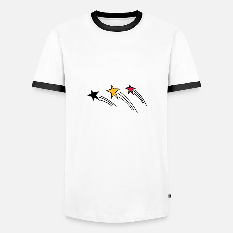 Germany - T-shirt contrasté Homme - blanc/noir