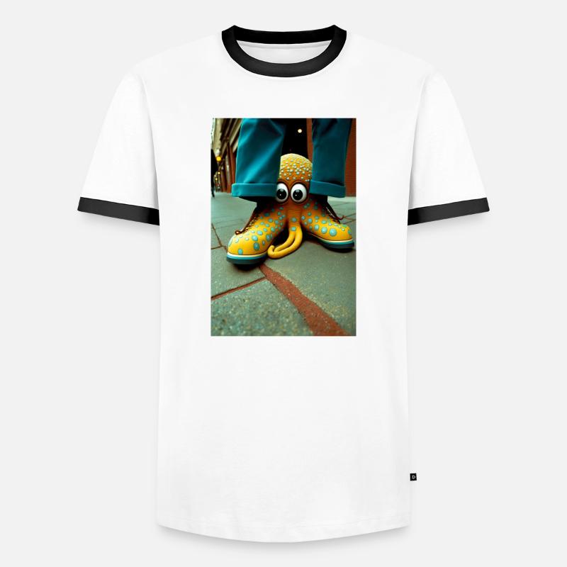 Anthropomorph 03 - Männer Kontrast-T-Shirt - Weiß/Schwarz