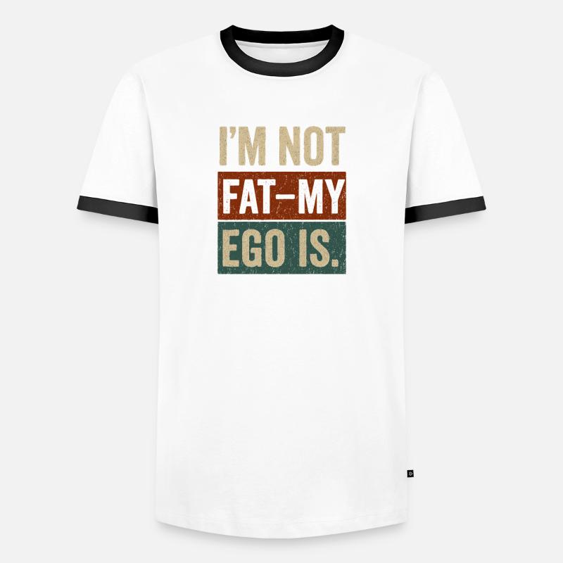 Expressive Bold Statement T-Shirt Design  - Men's Ringer Shirt - white/black