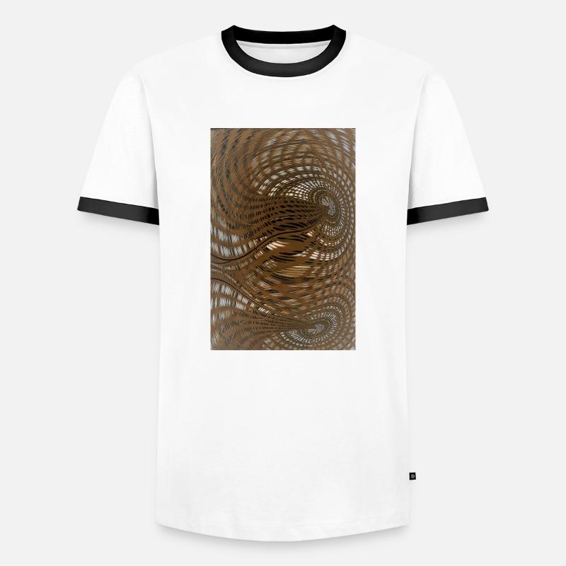 Collection Pattern - Men's Ringer Shirt - white/black