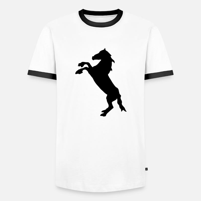 Con - Men's Ringer Shirt - white/black