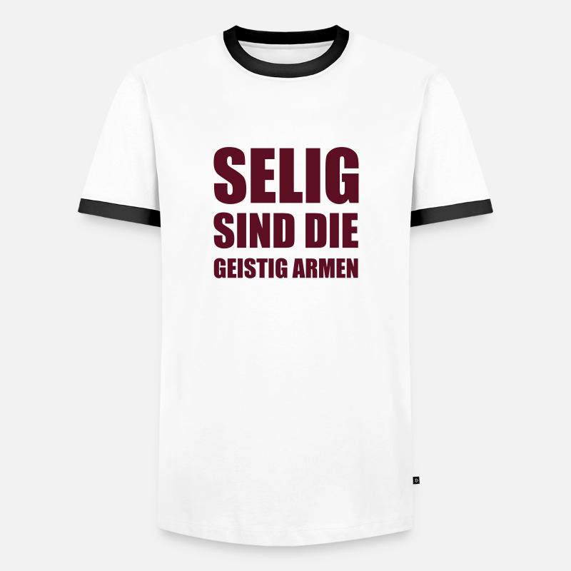 Ignorance is bliss - Men's Ringer Shirt - white/black