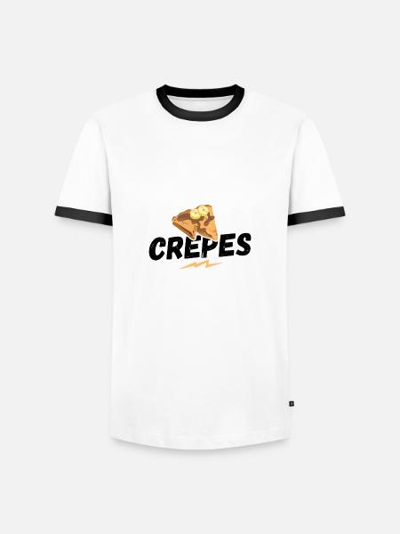Crepes, baking, pancakes, pancakes - Men's Ringer Shirt - white/black