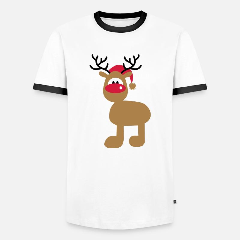Christmas - Men's Ringer Shirt - white/black