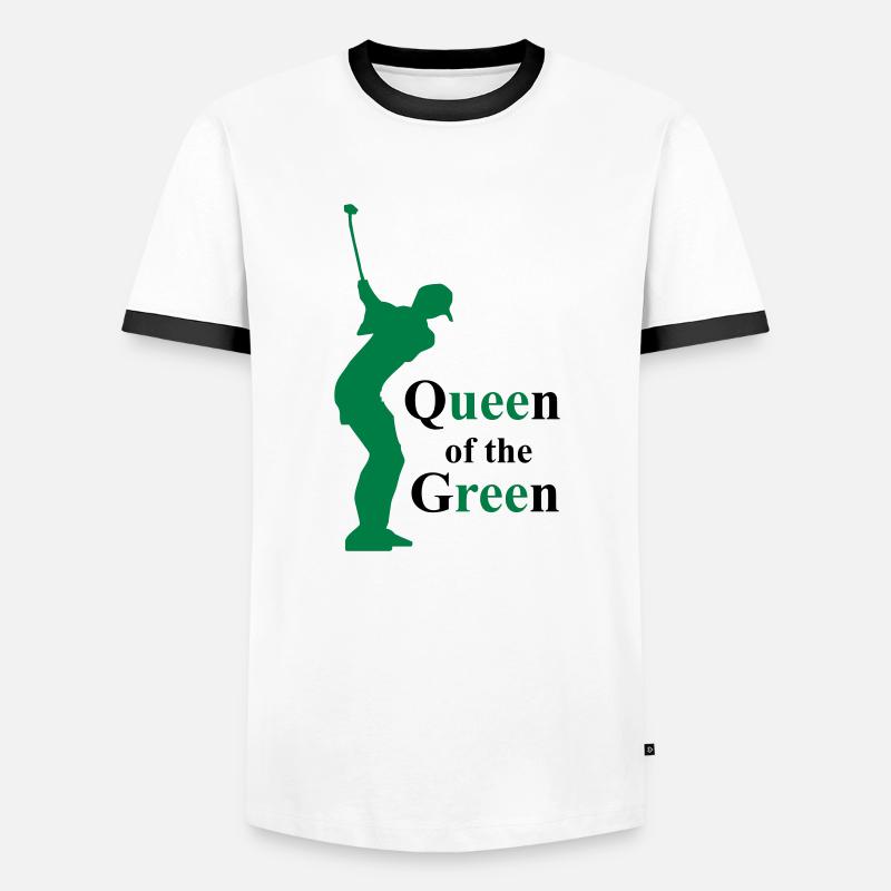 golf - Men's Ringer Shirt - white/black