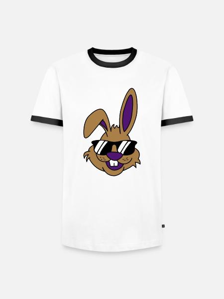cool - Men's Ringer Shirt - white/black