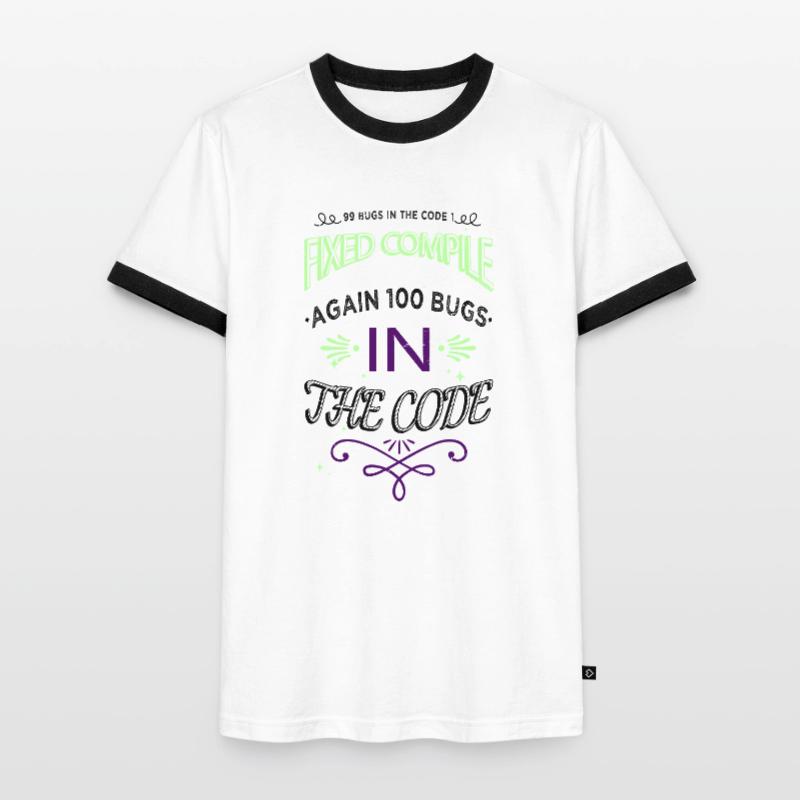 c sharp programming Männer Kontrast-T-Shirt