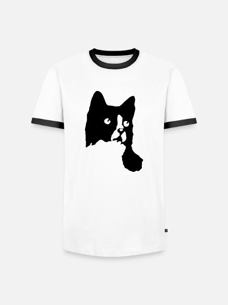 Cat cats cat cats - Men's Ringer Shirt - white/black