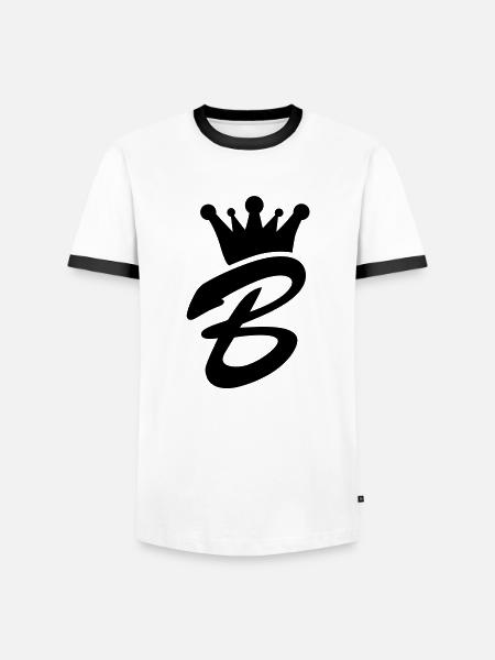 b_krone__f1 - Men's Ringer Shirt - white/black