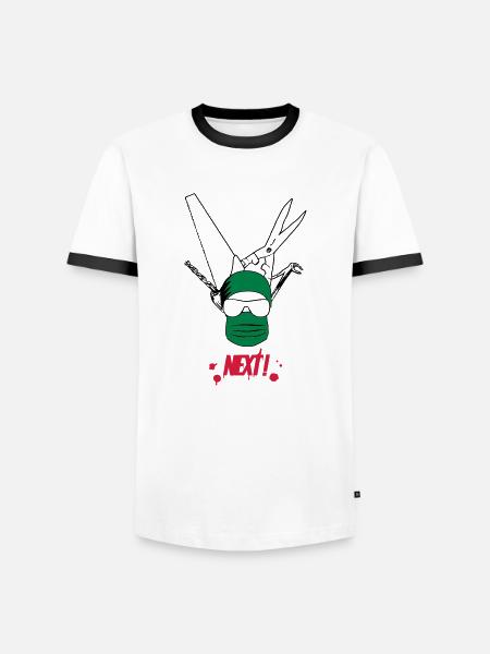 Surgeon - Men's Ringer Shirt - white/black