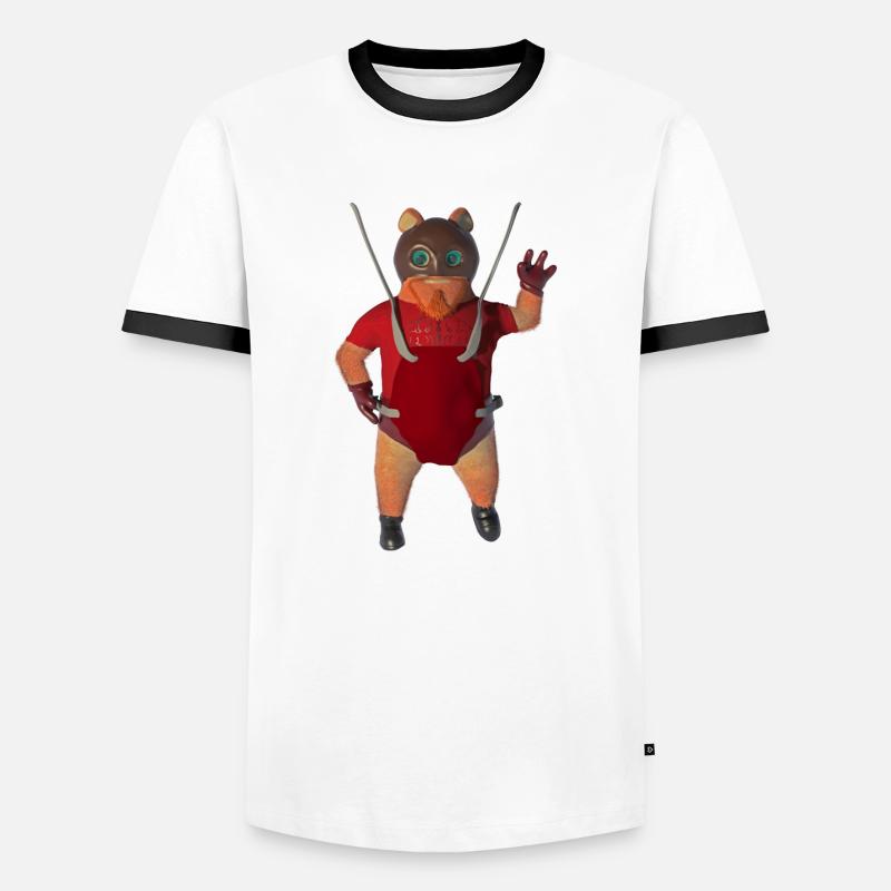 MY LITTLE CREATURE - Men's Ringer Shirt - white/black