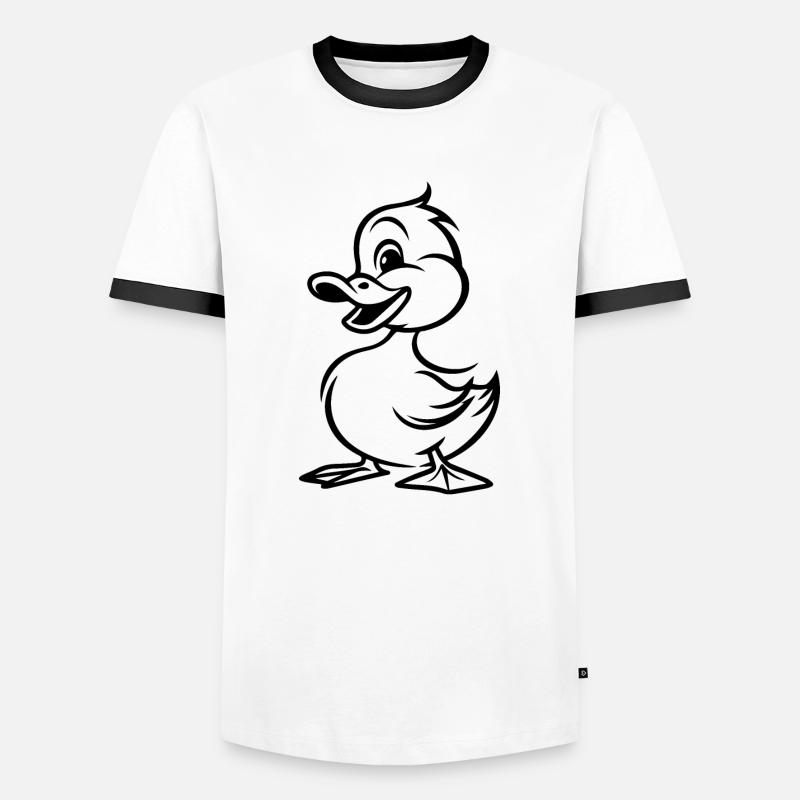 Duck Ducks - Men's Ringer Shirt - white/black