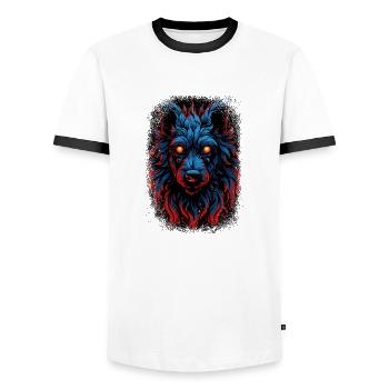 Birthday Golden Retriever Beagle Owner Gift - Men's Ringer Shirt - white/black - Front - AI Model Female 172 light (172cm) & AI Model Male 178 dark (178cm)