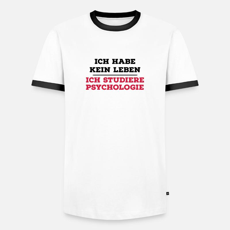 Psychology - Men's Ringer Shirt - white/black