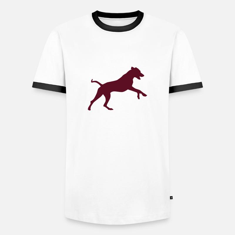 Rhodesian Ridgeback - Men's Ringer Shirt - white/black