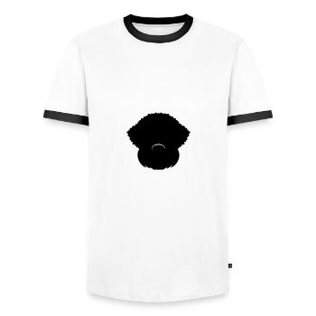 Coat of arms5 1 - Men's Ringer Shirt - white/black - Front - AI Model Female 172 light (172cm) & AI Model Male 178 dark (178cm)