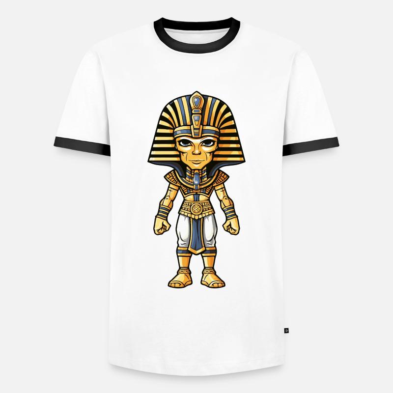 Pharaoh Comic - Men's Ringer Shirt - white/black