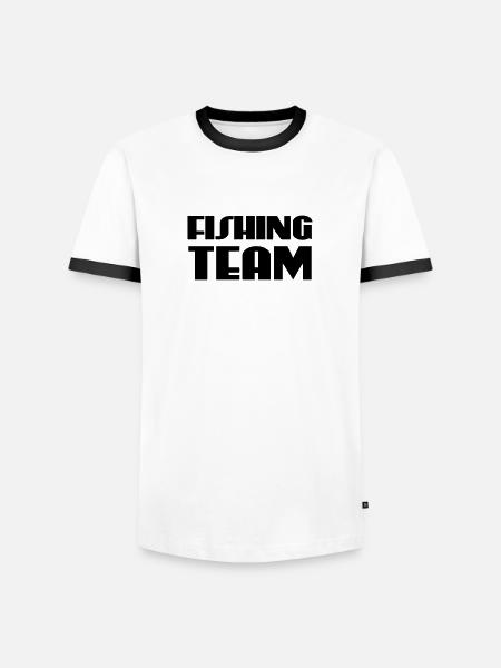 Fishing Team - Men's Ringer Shirt - white/black