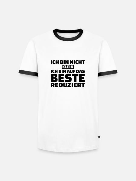 Klein - Männer Kontrast-T-Shirt - Weiß/Schwarz