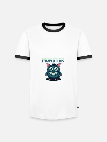 Halloweenkostüm Halloween - Männer Kontrast-T-Shirt - Weiß/Schwarz