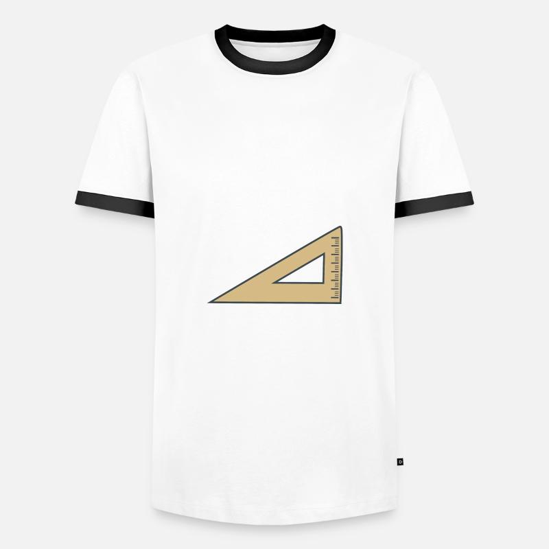 Geometry Tool Geotriangular - Men's Ringer Shirt - white/black