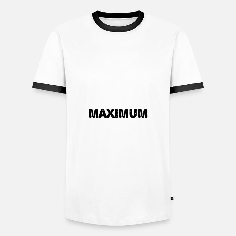 Maximum - Men's Ringer Shirt - white/black