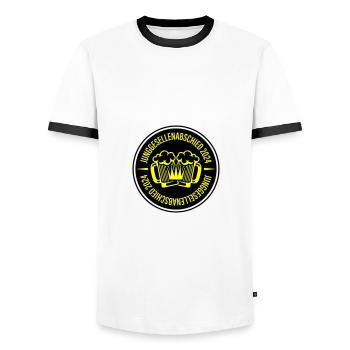 Junggesellenabschied 2024 Bier - Männer Kontrast-T-Shirt - Weiß/Schwarz - Vorne - AI Model Female 172 light (172cm) & AI Model Male 178 dark (178cm)