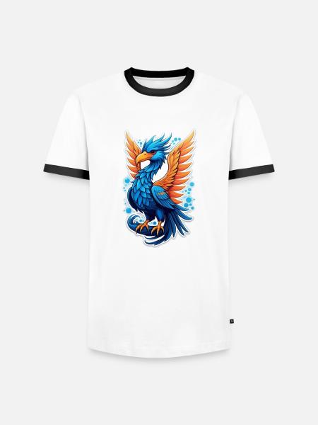 Phenix - Phoenix - Firebird - Men's Ringer Shirt - white/black