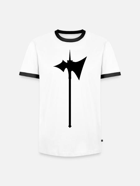 Hellebarde 1 - Men's Ringer Shirt - white/black