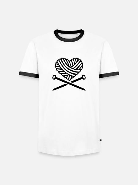 Knitting - Men's Ringer Shirt - white/black