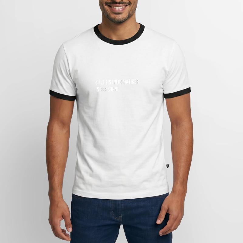 Informatiker Witz Student IT Coding Nerd Männer Kontrast-T-Shirt