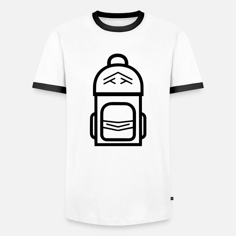Backpack - Men's Ringer Shirt - white/black