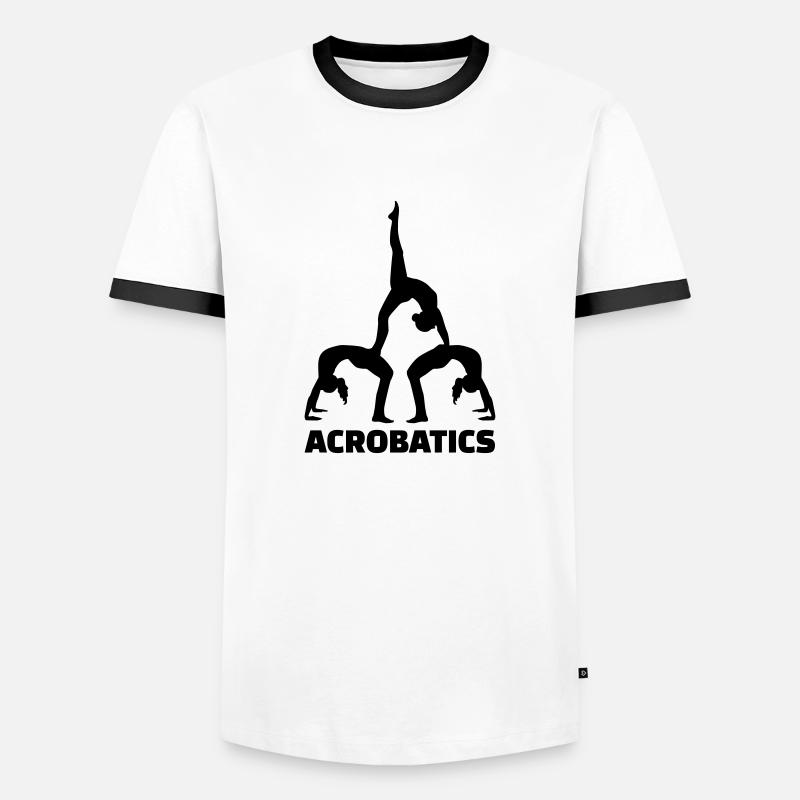 Acrobatics - Men's Ringer Shirt - white/black
