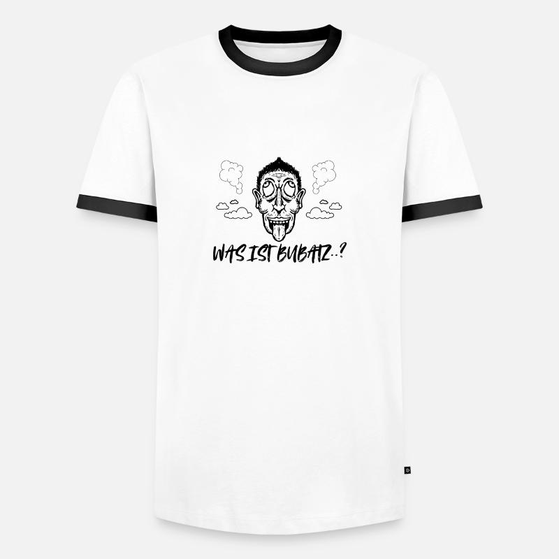 What is Bubatz? - Men's Ringer Shirt - white/black