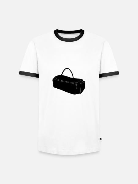 bag - Männer Kontrast-T-Shirt - Weiß/Schwarz