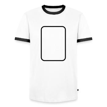 Mathematics - rectangle icon - Men's Ringer Shirt - white/black - Front - AI Model Female 172 light (172cm) & AI Model Male 178 dark (178cm)