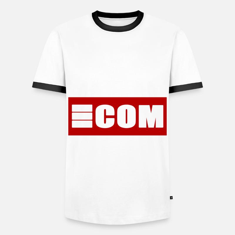 E COMMERCE - Men's Ringer Shirt - white/black