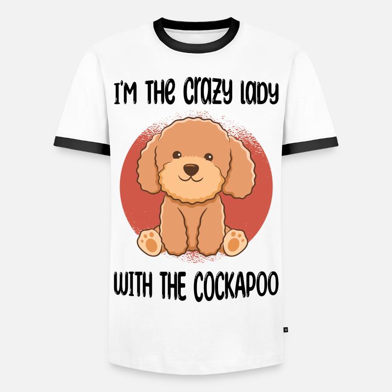 Cockapoo - Men's Ringer Shirt - white/black