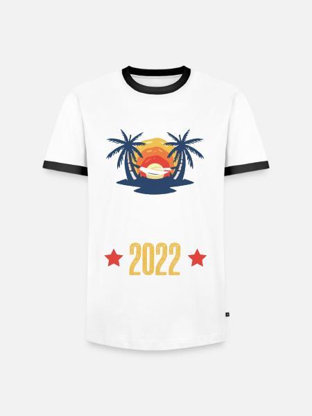 Croatia 2022 - Men's Ringer Shirt - white/black