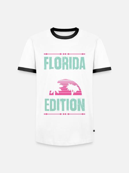 Florida Party Edition - Men's Ringer Shirt - white/black