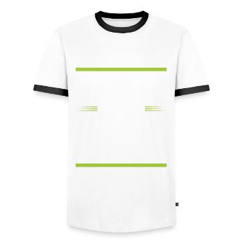 Climbing Crew - Männer Kontrast-T-Shirt - Weiß/Schwarz - Vorne - AI Model Female 172 light (172cm) & AI Model Male 178 dark (178cm)